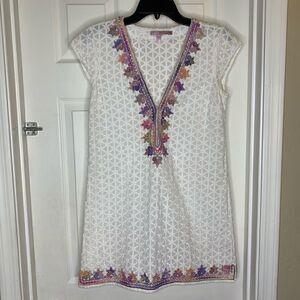 Sashka Embroidered Cotton Dress Calypso St. Barth